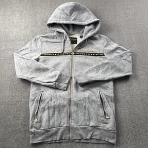 Superdry Hoodie Womens Size 6 Gray Full Zip Long Sleeve Sweater Casual Ladies